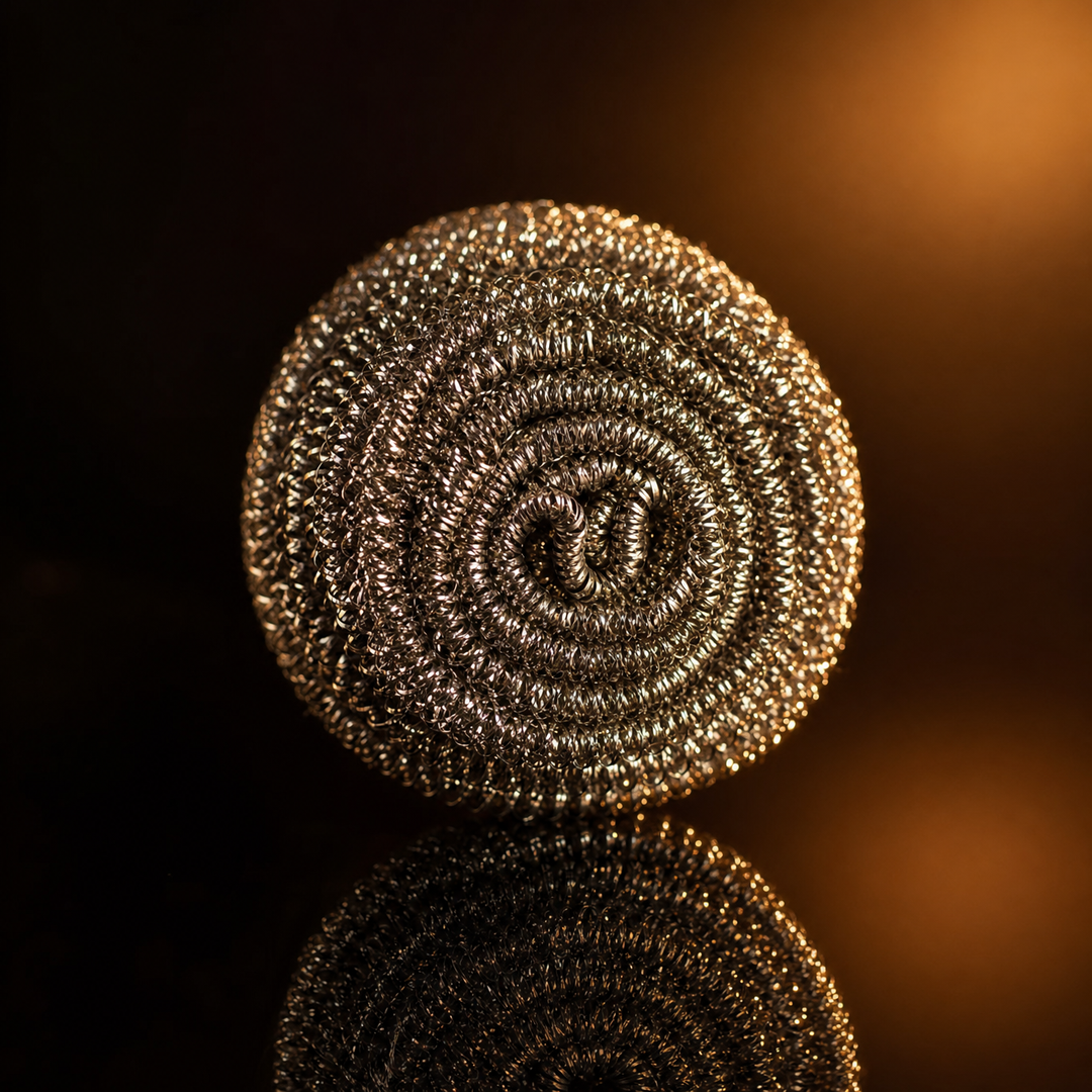 Titanium Pan Scrubbers | Rust-Free Cleaning Coils (Set of 3)