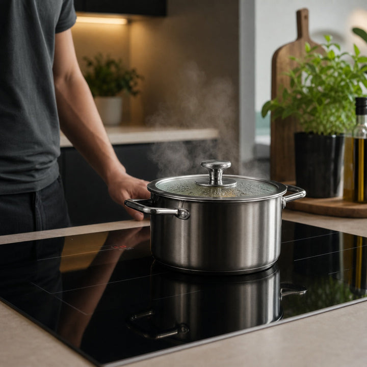 Titanium Cooking Pot with Lid, PFAS-Free