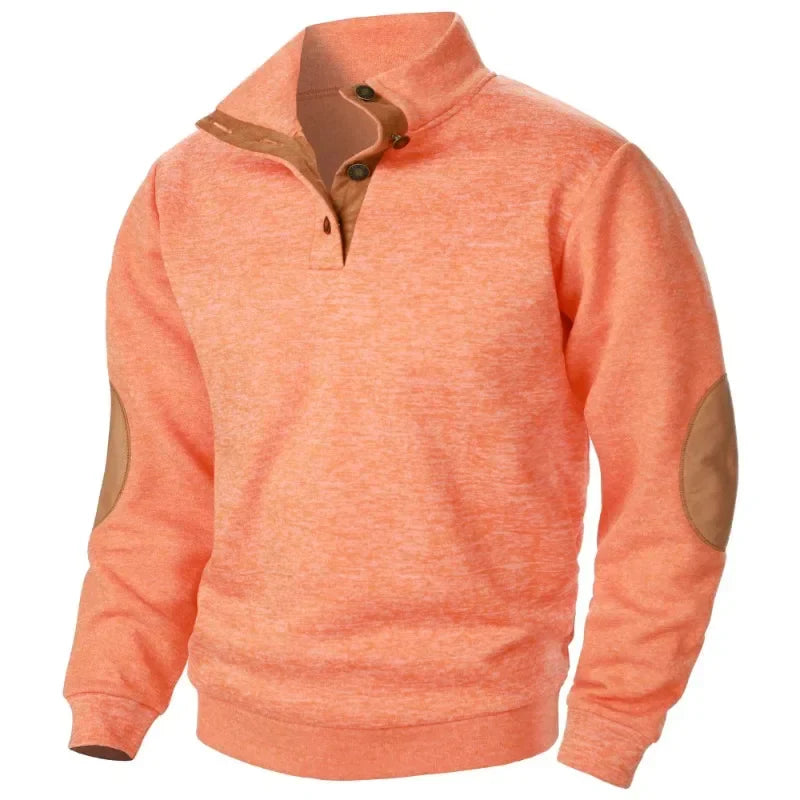 Men's V-Neck Sweatshirt for Outdoor & Casual Style