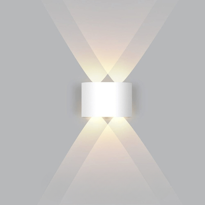 Outdoor Wall Sconce Light Waterproof LED Fixture Curved Up Down Beam Modern