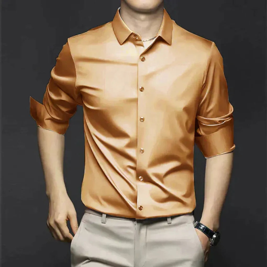 Men’s Wrinkle-Free Dress Shirt – Stylish and Low-Maintenance