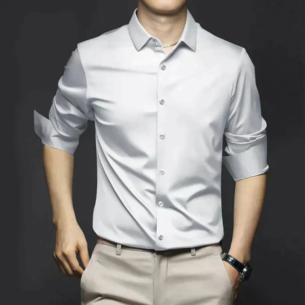 Men’s Wrinkle-Free Dress Shirt – Stylish and Low-Maintenance