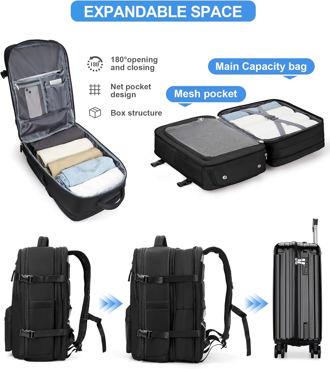 Multi-Compartment Laptop Bag with Adjustable Strap