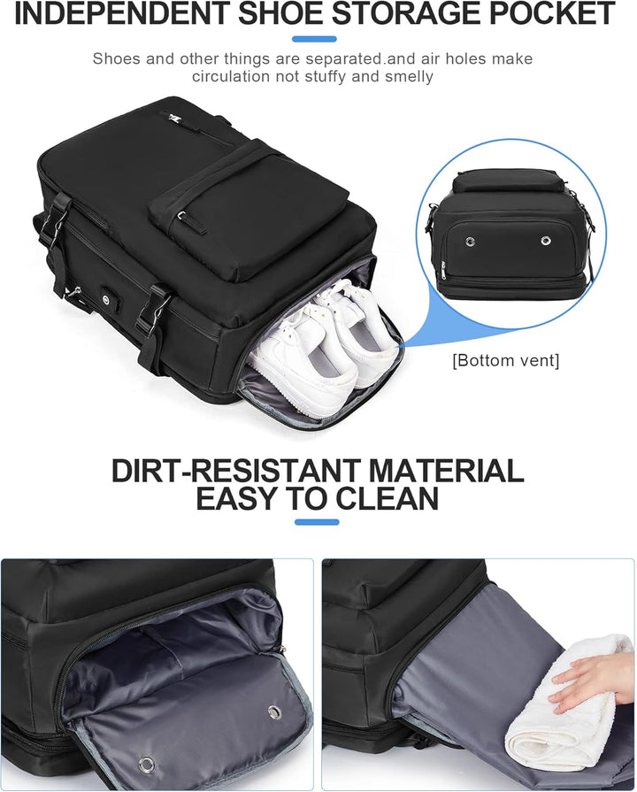 Multi-Compartment Laptop Bag with Adjustable Strap