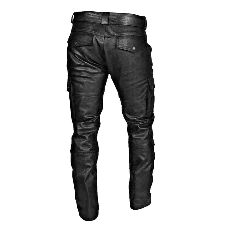 Men's Leather Biker-Style Trousers – RoadVance