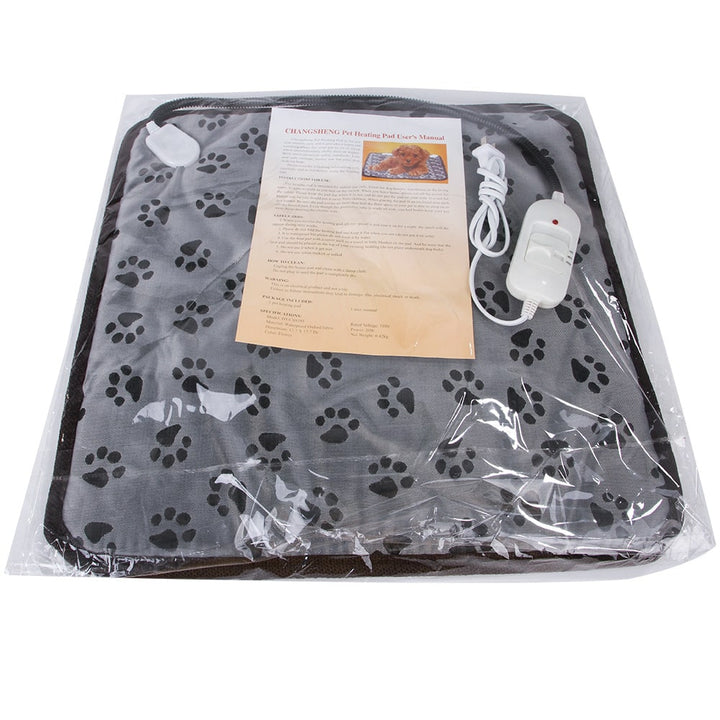 Pet Heating Pad and Electric Dog Cat Heat Mat with Waterproof Cord and Temperature Control