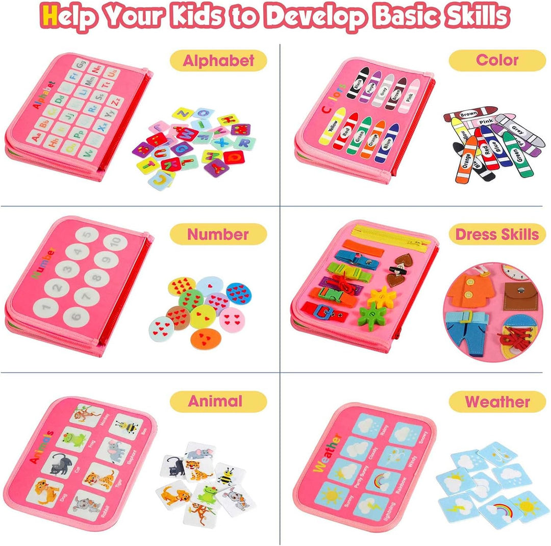 Montessori Busy Board Toy for Children - Educational