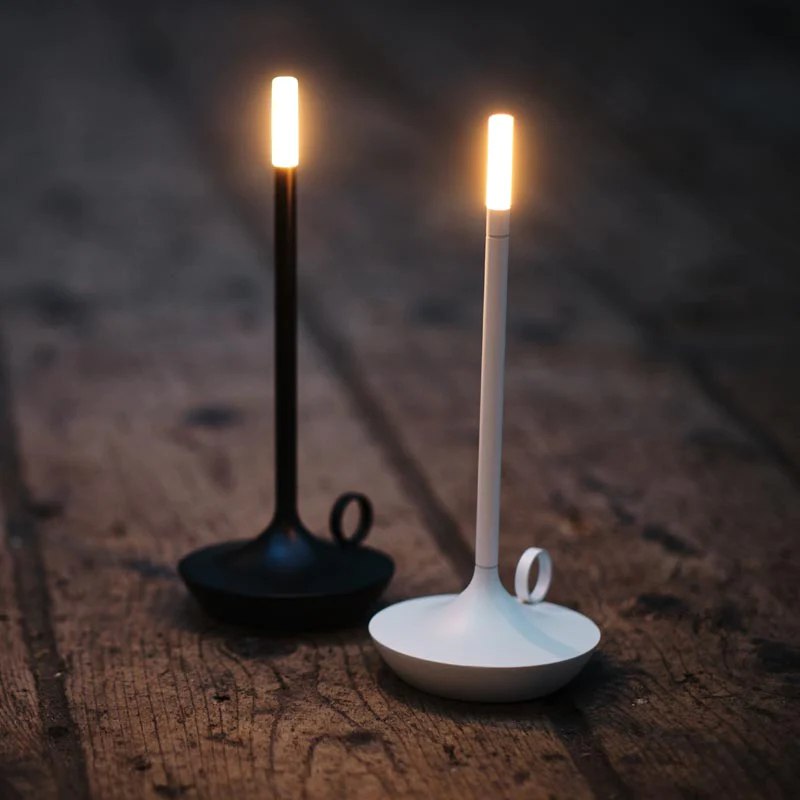 LumaGlow Dimmable LED Candle Lamp – Elegant and Cordless with Long Battery Life