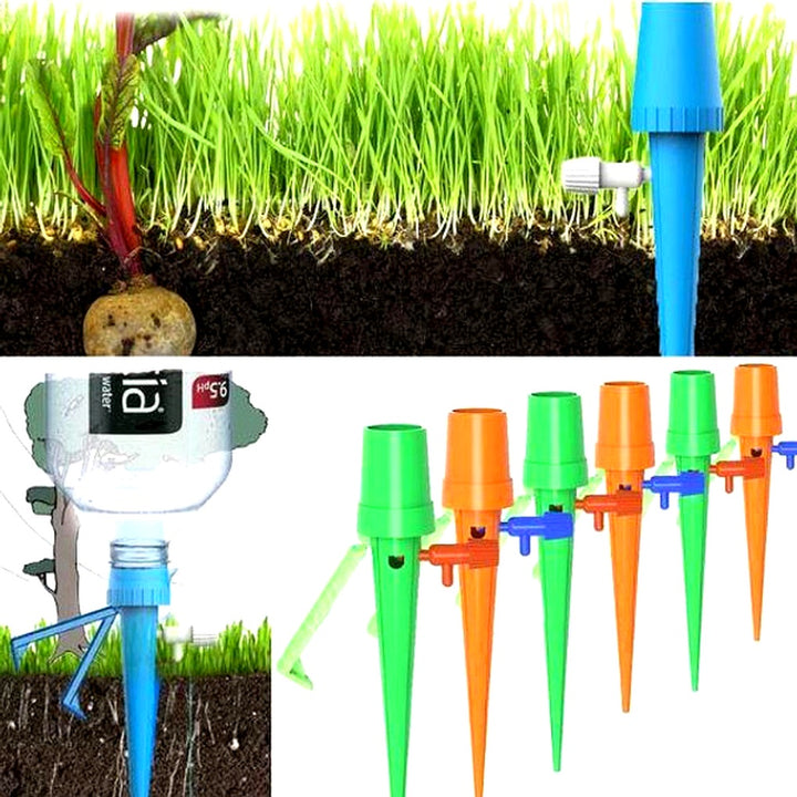 Automatic Plant Watering Spikes (Pack of 12) – Adjustable Flow Garden Aid