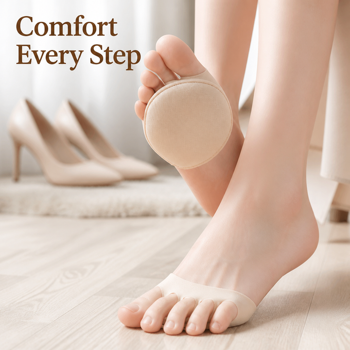 Cushioned Gel Insoles with Non-Slip Grip, Invisible Fit for Heels, Flats and Trainers