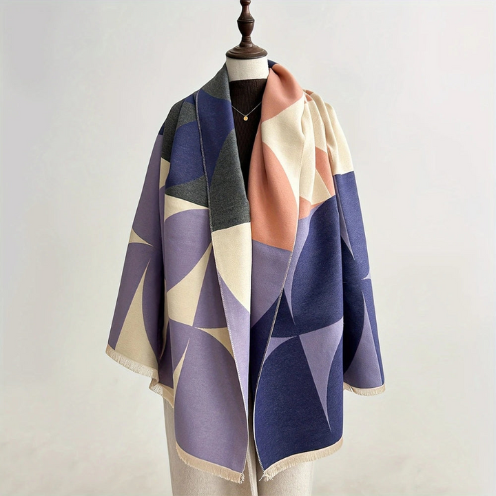 Reversible Poncho Scarf