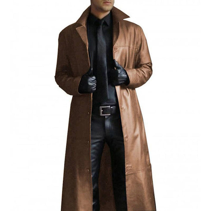 Long Leather Men's Coat – Vittorio