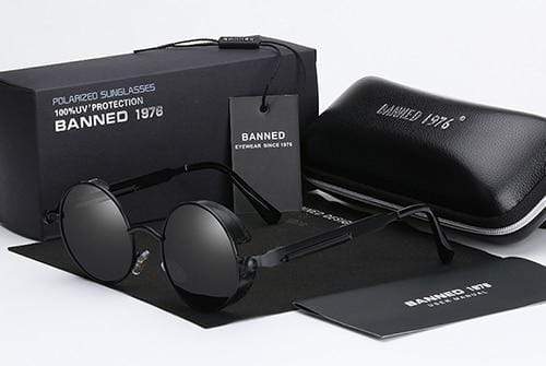 Round Retro Steampunk Polarised Sunglasses – Argo