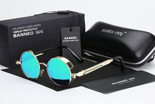 Round Retro Steampunk Polarised Sunglasses – Argo