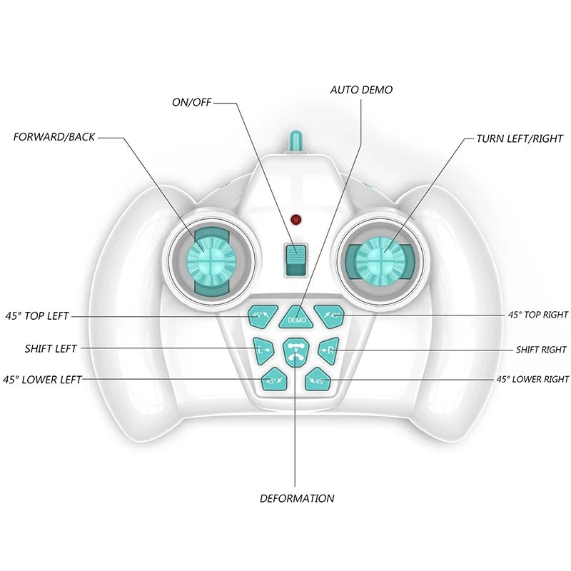 Hand-Controlled Double-Sided Toy Car