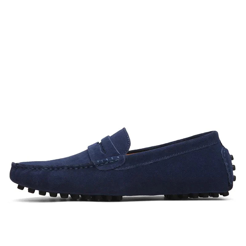 Italian-Style Suede Loafers for Men