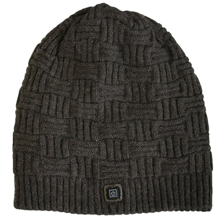 Rechargeable Heated Winter Beanie Hat with Ear Flaps and 3400mah Battery Skull Cap