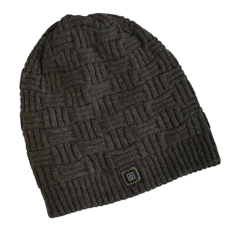 Rechargeable Heated Winter Beanie Hat with Ear Flaps and 3400mah Battery Skull Cap