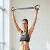 Resistance Band Exercise Figure 8 with Loop Handles and Textured Grip
