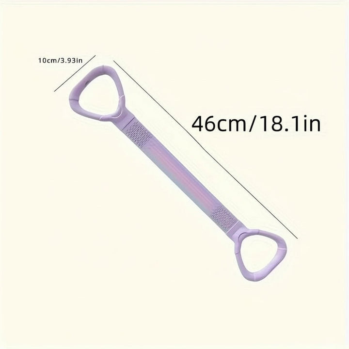Resistance Band Exercise Figure 8 with Loop Handles and Textured Grip
