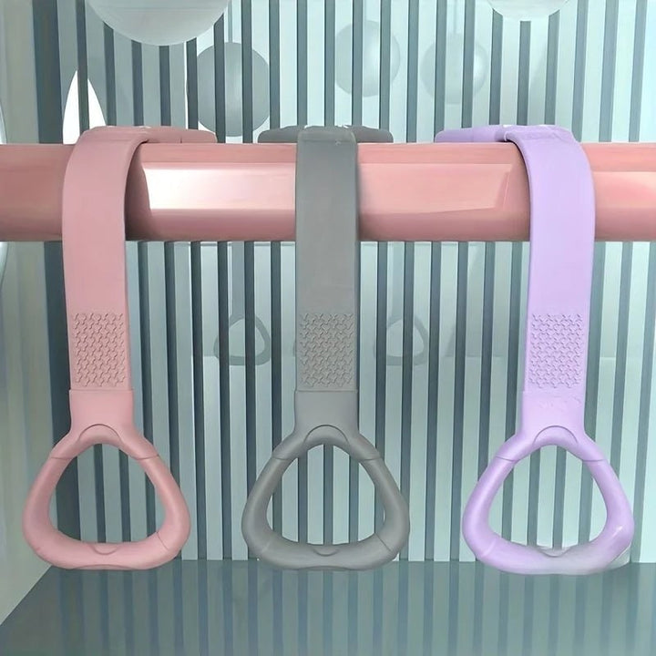 Resistance Band Exercise Figure 8 with Loop Handles and Textured Grip