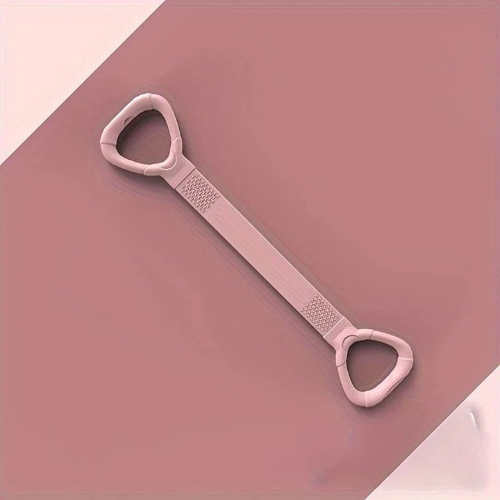 Resistance Band Exercise Figure 8 with Loop Handles and Textured Grip