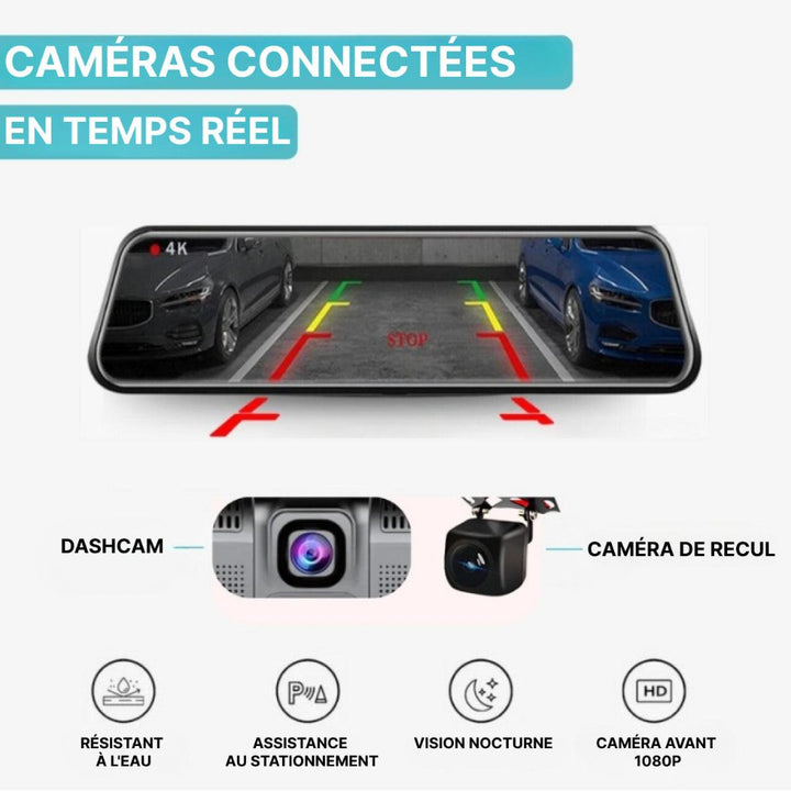 Rétroviseur DashCam CarPlay zaxx