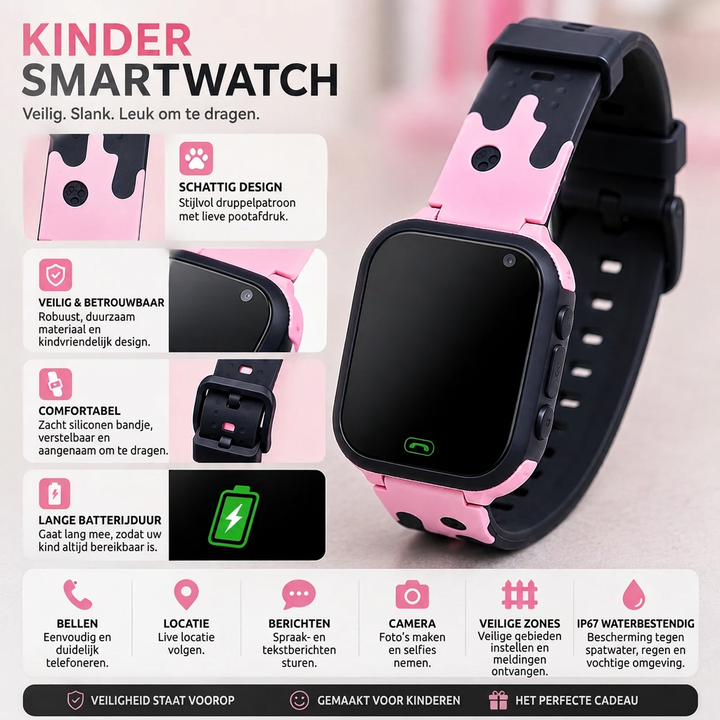 Kids' Smartwatch with GPS, Camera and SOS Button