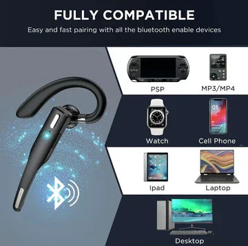 Trucker Dual Mic Wireless Bluetooth 5.1 Headset with Noise Cancellation