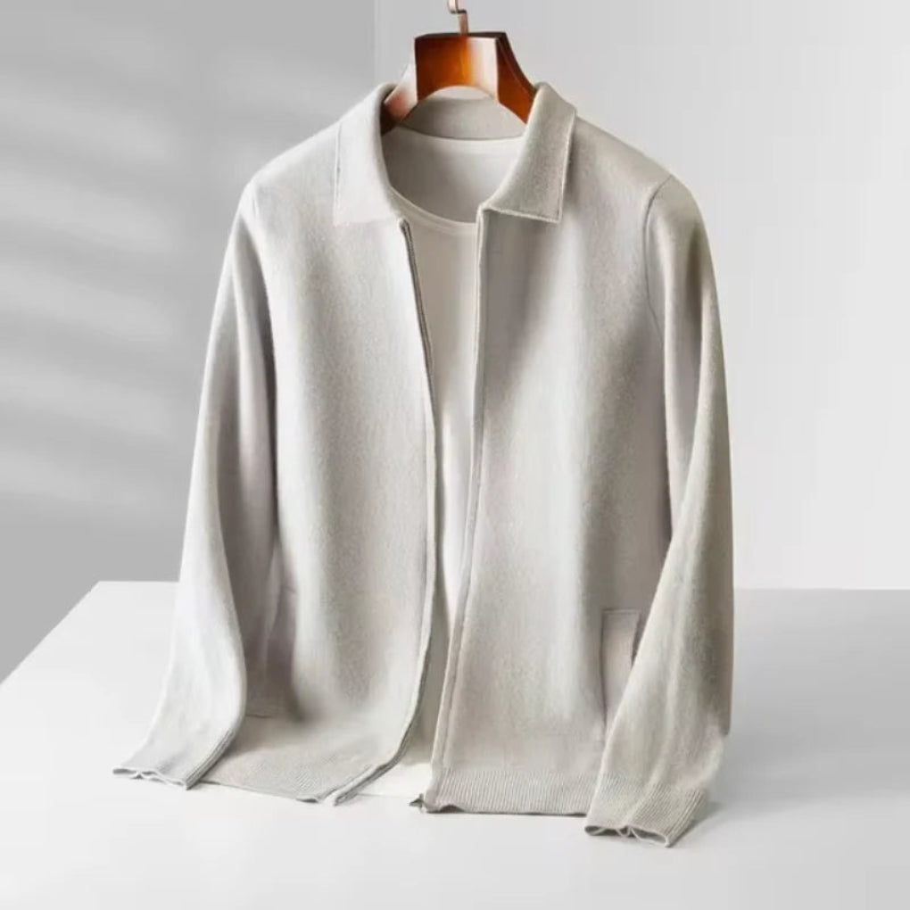 Men’s Regular Fit Vest with Full Zip and Side Pockets