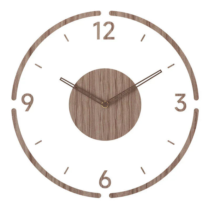 Nordic Simplicity in a Wooden Clock