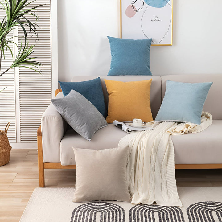 Sofa Throw Blanket Waterproof Water-Resistant Couch Cover with Scalloped Edge Machine Washable