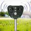 Solar Ultrasonic Animal Repeller with Motion Sensor and LED Indicator