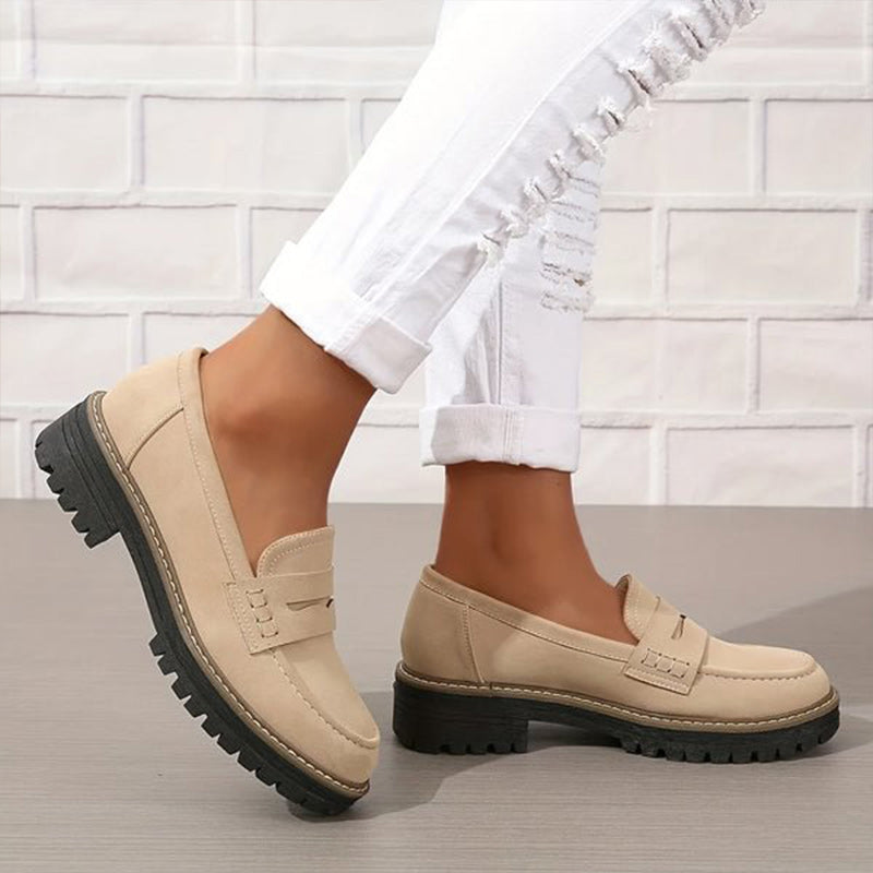 Orthopaedic Comfort Loafers with Padded Platform Sole