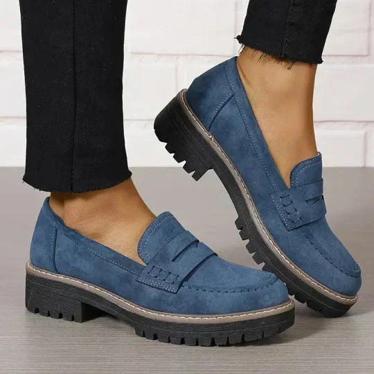 Orthopaedic Comfort Loafers with Padded Platform Sole