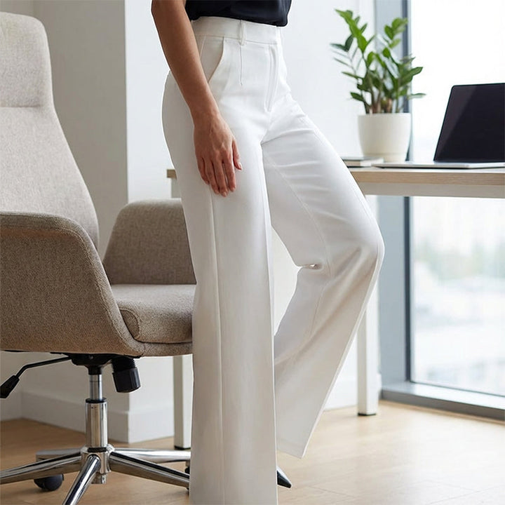 Women's High-Waist Trousers | Straight Leg & Crease | Sizes S–3XL