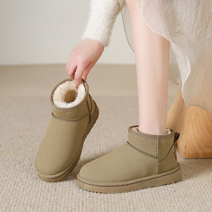 Elegant Winter Ankle Boots with Fur for Women