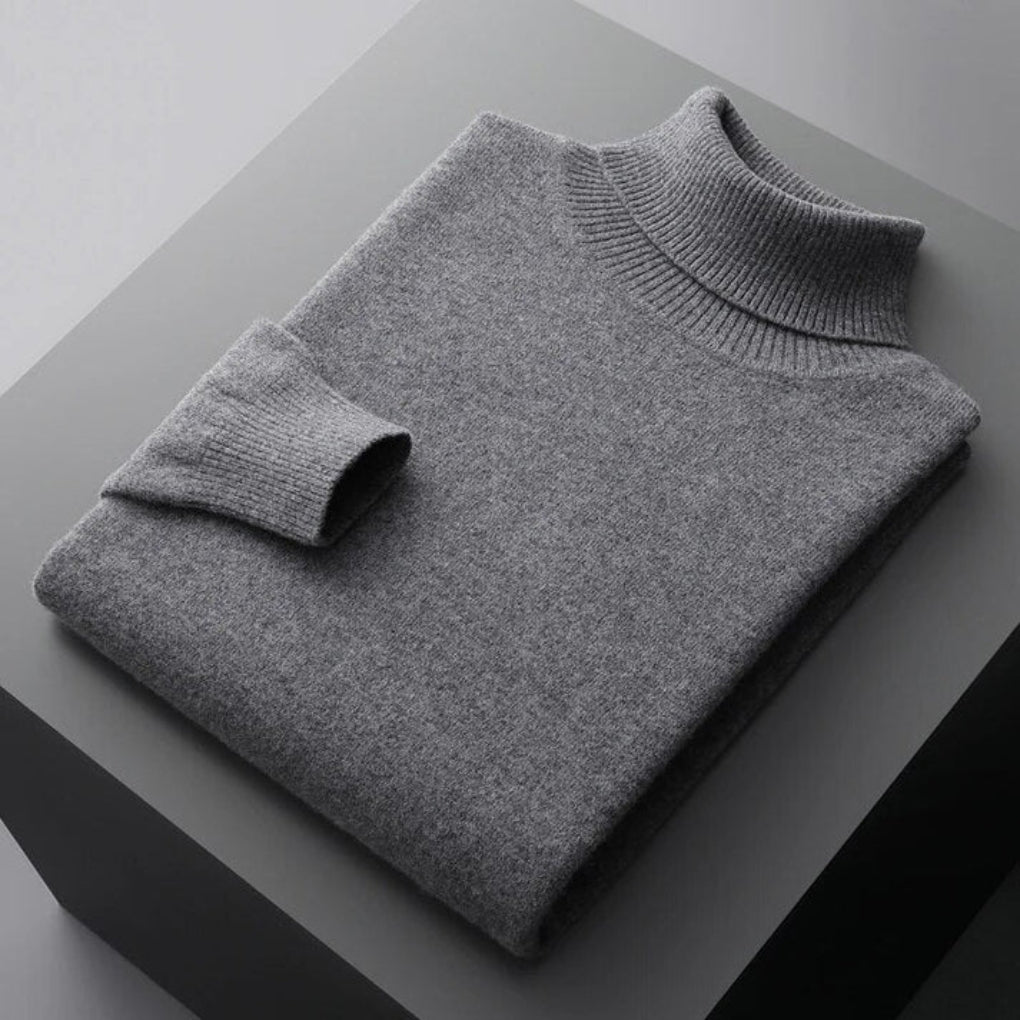Men’s Knit Turtleneck Sweater – Refined Winter Layer
