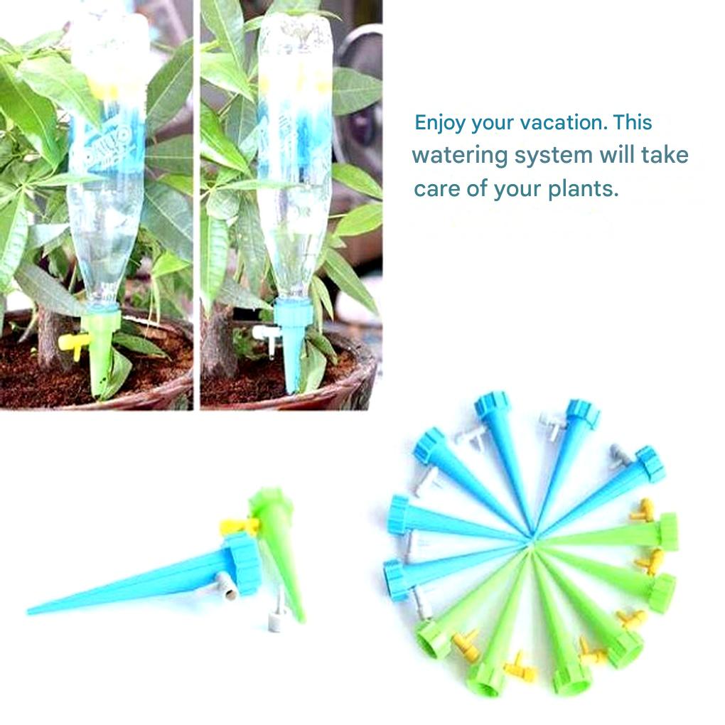 Automatic Plant Watering Spikes (Pack of 12) – Adjustable Flow Garden Aid