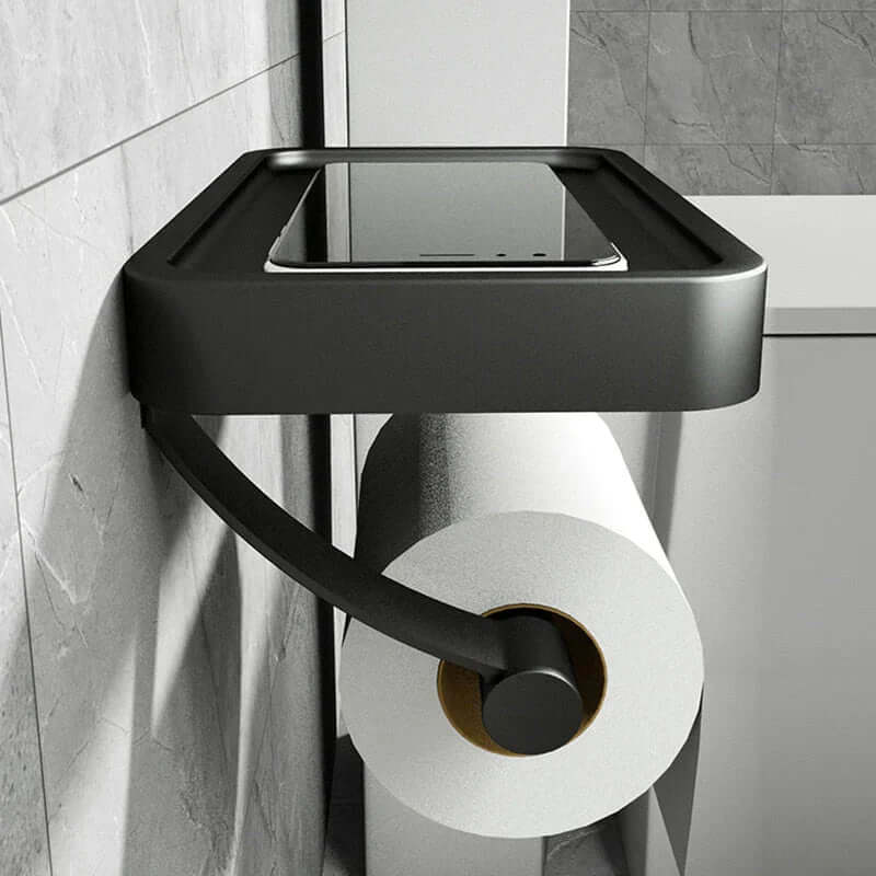 Stainless Steel Toilet Roll Holder | Toilet Roll Holder with Storage Space | Toilet Roll Holder | Rollix