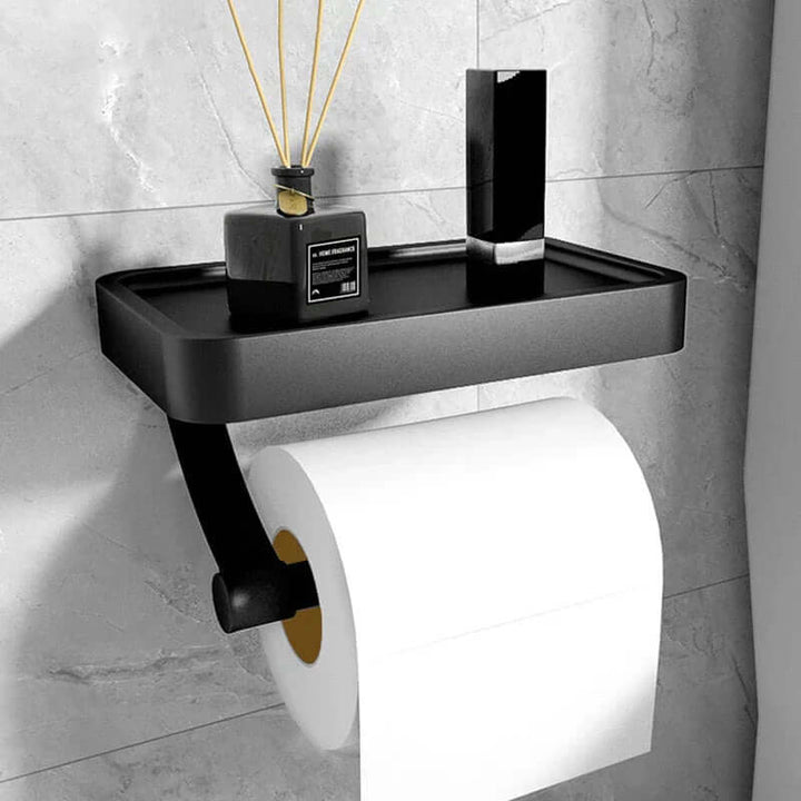 Stainless Steel Toilet Roll Holder | Toilet Roll Holder with Storage Space | Toilet Roll Holder | Rollix