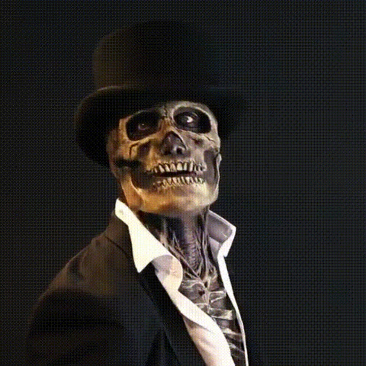 Ultra-realistic Halloween skeleton costume with mask