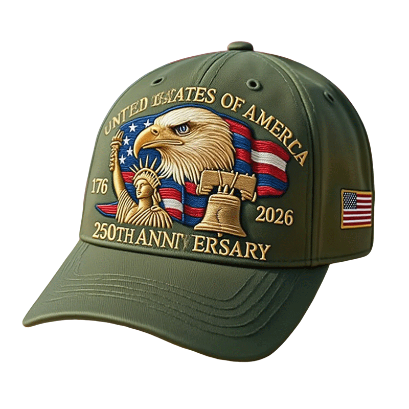 Usa Baseball Cap Patriotic Hat Embroidered Eagle Liberty Bell Adjustable Outdoor