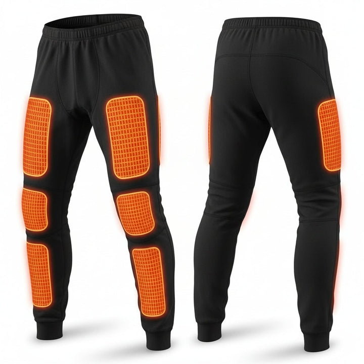 USB Heated Long Johns Thermal Underwear Set with Multiple Heating Zones for Cold Weather