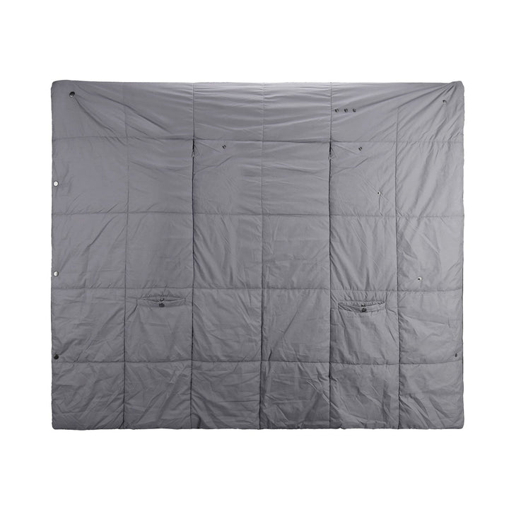 USB Wearable Heated Blanket with Zipper Armholes Dual Controls and 6 Heating Zones