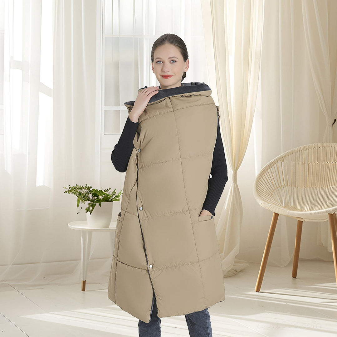 USB Wearable Heated Blanket with Zipper Armholes Dual Controls and 6 Heating Zones