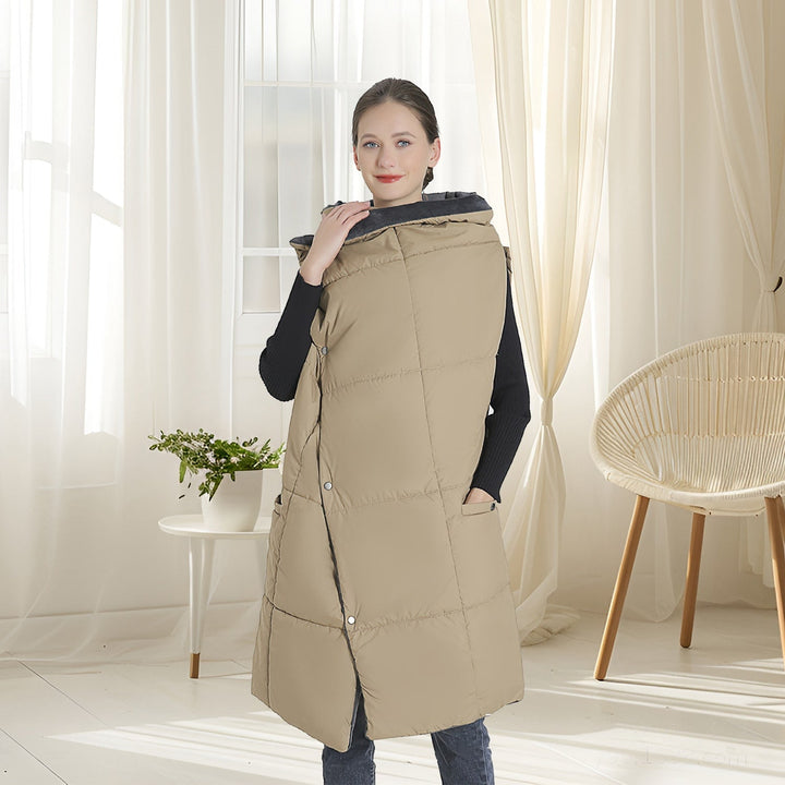USB Wearable Heated Blanket with Zipper Armholes Dual Controls and 6 Heating Zones