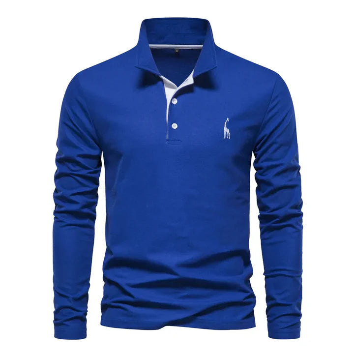 Long-Sleeved Polo Shirt for Men