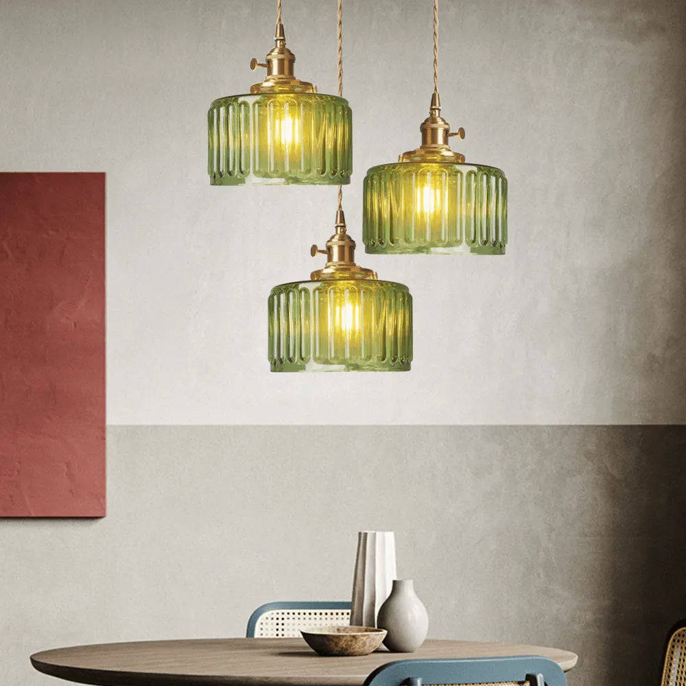 Ottilia Elegantie Pendant Lamp - Chic Adjustable Vintage Glass
