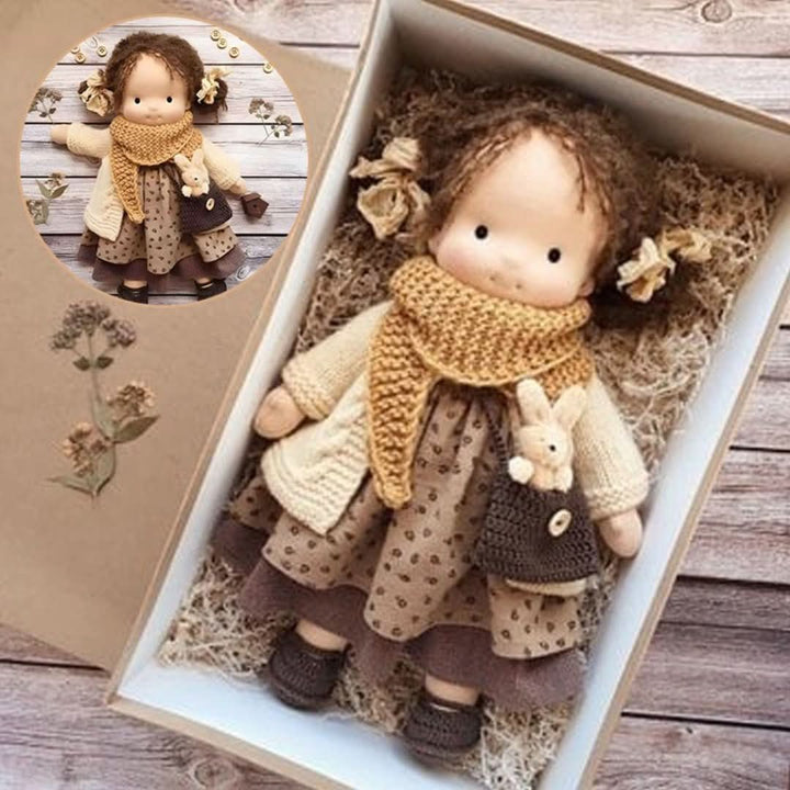 Handmade Waldorf Doll Made of Natural Materials – 30 cm